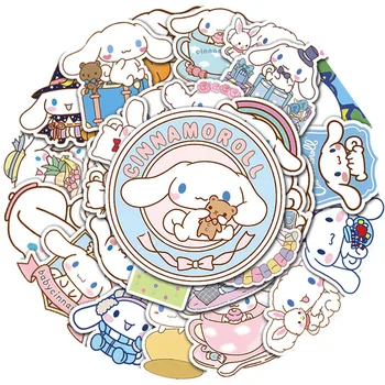 50Pcs Kawaii Sanrio Anime Matricák Esztétikai Aranyos Cinnamoroll Matricák Snowboard Laptop Vízálló Graffiti Matrica Gyerekeknek Játékok Ajándék
