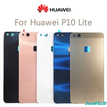Pótalkatrészek huawei P10 Lite/Nova Lite üveg Fedelét Huawei p10lite Vissza az akkumulátorfedelet Ház Öntapadó Matrica