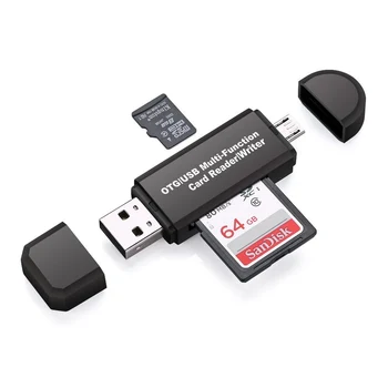 SD-Kártya Olvasó, Micro USB, kártyaolvasó 3 Az 1-ben USB 2.0 TF/Mirco SD-Intelligens Memória kártyaolvasó OTG Flash Meghajtó Cardreader Adapter