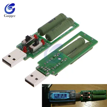 USB ellenállás dc elektronikus terhelés kapcsoló állítható jelenlegi 5V 1A/2A/3A akkumulátor kapacitás, feszültség-mentesítés ellenállás teszter
